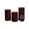 Anna's Collection - Stompkaars swirl wax led 3d vlam op batterij met afstandbediening set van 3 d...