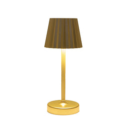 Anna's Collection - Draadloze tafellamp warm wit dimbaar led inclusief usb kabel 26.5x10.5 cm goud