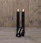 Anna's Collection - Dinerkaars swirl wax led bewegende vlam met afstandsbediening 2 stuks h23 cm...