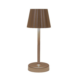 Anna's Collection - Draadloze tafellamp warm wit dimbaar led inclusief usb kabel 26.5x10.5 cm brons