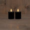 Anna's Collection - B.O.T. 2Pcs Candles Black 4,5X8 cm Moving Flame 2X2Aaa