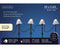 Lumineo - LED stake light l380h20 cm zwrt/wwt kerst