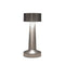 Anna's Collection - Draadloze tafellamp warm wit dimbaar led inclusief usb kabel 21x9 cm zilver