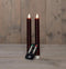 Anna's Collection - Dinerkaars swirl wax led bewegende vlam met afstandsbediening 2 stuks h23 cm...
