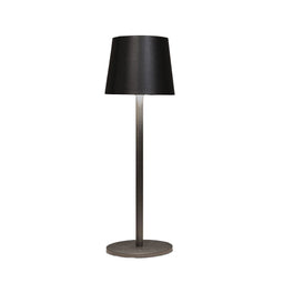 Anna's Collection - Draadloze tafellamp warm wit dimbaar led inclusief usb kabel 27.5x9 cm mat zwart