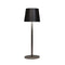 Anna's Collection - Draadloze tafellamp warm wit dimbaar led inclusief usb kabel 27.5x9 cm mat zwart