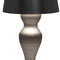 Anna's Collection - Draadloze tafellamp warm wit dimbaar led inclusief usb kabel 26x11 cm antraciet