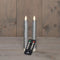 Anna's Collection - Dinerkaars wax led bewegende vlam op batterij met afstandsbediening 2 stuks h...