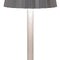 Anna's Collection - Draadloze tafellamp warm wit dimbaar led inclusief usb kabel 26.5x10.5 cm zilver