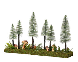 Everlands - Mushroom tafelstuk l11b31h50 cm groen kerst