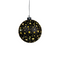 Anna's Collection - Kersthanger bal glas gouden binnenkant met sterren 12led warm wit op batterij...