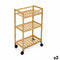 Groentetrolley Confortime Natuurlijk Bamboe 40 x 25 x 70 cm (2 Stuks)