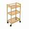 Groentetrolley Confortime Natuurlijk Bamboe 40 x 25 x 70 cm (2 Stuks)