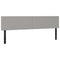 Hoofdborden 2 st 80x5x78/88 cm stof lichtgrijs