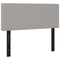 Hoofdbord 100x5x78/88 cm stof lichtgrijs