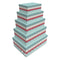 Set van opstapelbare opbergboxen DKD Home Decor Multicolour Karton 50 x 35 x 25 cm (5 Stuks)