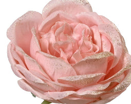 Everlands - Roos polyester d9.5h57 cm roze kerst