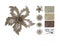 Nampook - Bloem Op Clip 12 cm Set Van 3St