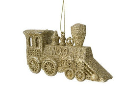 KSD - Ornament plc trein l2.9b12h6cm lichtgoud