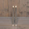 Anna's Collection - Dinerkaars led 3d vlam met timer 2 stuks h25 cm zilver
