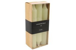 Countryfield - Kaars dia. 2 cm, hoogte: 14 cm Vela 6 stuks creme