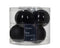 Decoris - Kerstbal glas d6 cm zwart 6st kerst