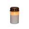 Anna's Collection - Grafverlichting led op batterij met timer 12x7 cm wit