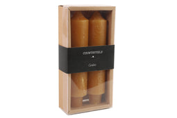 Countryfield - Kaars dia. 3,5 cm, hoogte: 15,5 cm Vela 2 stuks amber