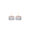 Anna's Collection - Theelicht led 3d vlam op batterij met timer 2 stuks d4h5 cm wit