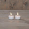 Anna's Collection - Theelicht led 3d vlam op batterij met timer 2 stuks d4h5 cm wit