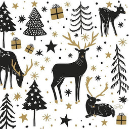 Duni - Servet l33b33 cm magic winter 20 stuks