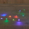 Anna's Collection - LED INDOOR ZILVERDRAAD 10L/1M LED RGB - 10CM AANLOOPSNOER INCL 2X CR2032/IP20