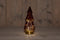 Anna's Collection - B.O.T. Tree Glass 10X23,5 cm Burgundy With Golden Base 10Led