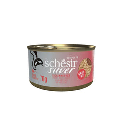 Malanico - Schesir silver kat kip&eend bouillon 70gr