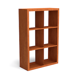 Geroba - Egura cortenstaal houtopslag onderverdeling 6 vakken 1000x385x1500 mm