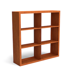 Geroba - Egura cortenstaal houtopslag onderverdeling 6 vakken 1500x385x1500 mm