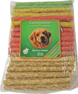 Gebr. de Boon - Zak a 100 munchy staaf assorti 9/10 mm/12 cm