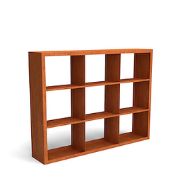 Geroba - Egura cortenstaal houtopslag onderverdeling 9 vakken 2000x385x1500 mm