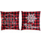 Kussen DKD Home Decor Kerstmis Wit Rood Polyester Ruiten 40 x 10 x 40 cm (2 Stuks)