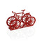 Servethouder Versa Rood Metaal Keramisch Staal Ijzer 4,5 x 9,5 x 16,5 cm Fiets