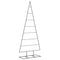 Kerstdecoratie kerstboom 150 cm metaal zwart