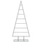 Kerstdecoratie kerstboom 150 cm metaal zwart