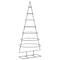 Kerstdecoratie kerstboom 180 cm metaal zwart