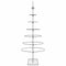 Kerstdecoratie kerstboom 180 cm metaal zwart