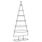 Kerstdecoratie kerstboom 180 cm metaal zwart