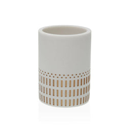 Tandenborstelhouder Versa Astrid Wit Hars 7,3 x 10,5 x 7,3 cm