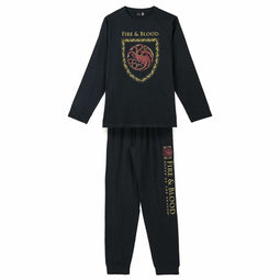 Pyjama House of Dragon Zwart Maat S