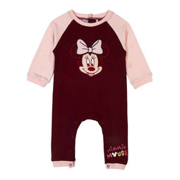 Baby Rompertje met Lange Mouwen Minnie Mouse Kastanjebruin Maat 24 maanden