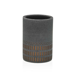 Tandenborstelhouder Versa Astrid Grijs Hars 7,3 x 10,5 x 7,3 cm