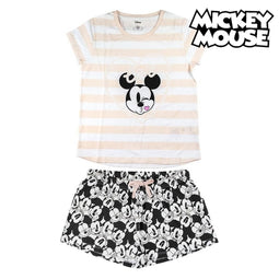 Pyjama Minnie Mouse Wit (Volwassenen) Vrouw Maat M